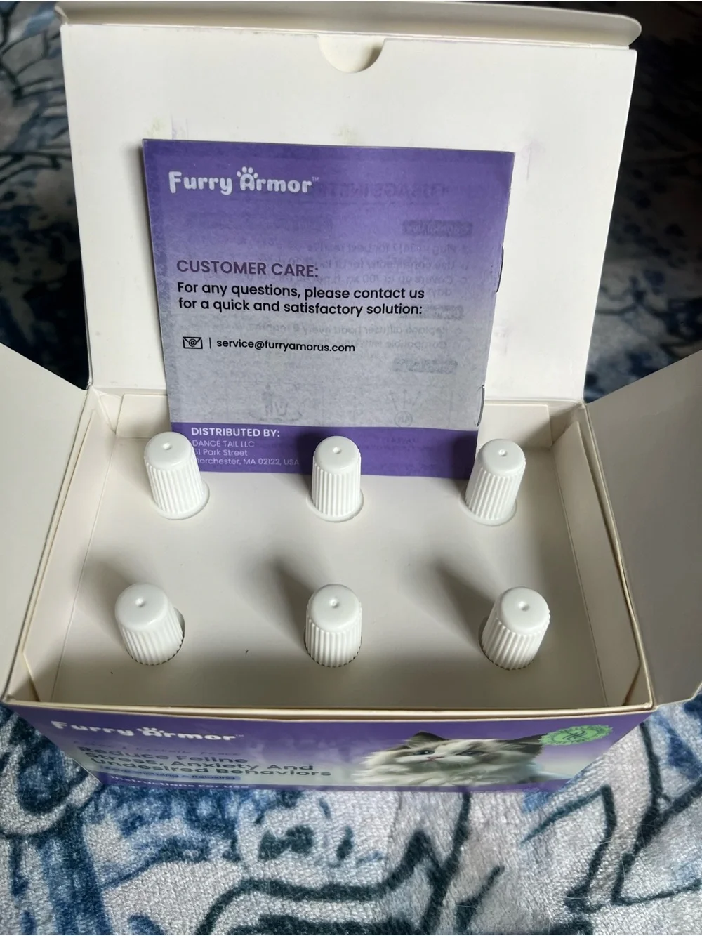 Furry Armor Enhanced Calming Kit for Cats - 6 refills